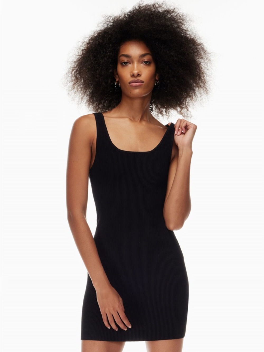 Babaton Sculpt Knit Mini Dress - Black, Women’s Large